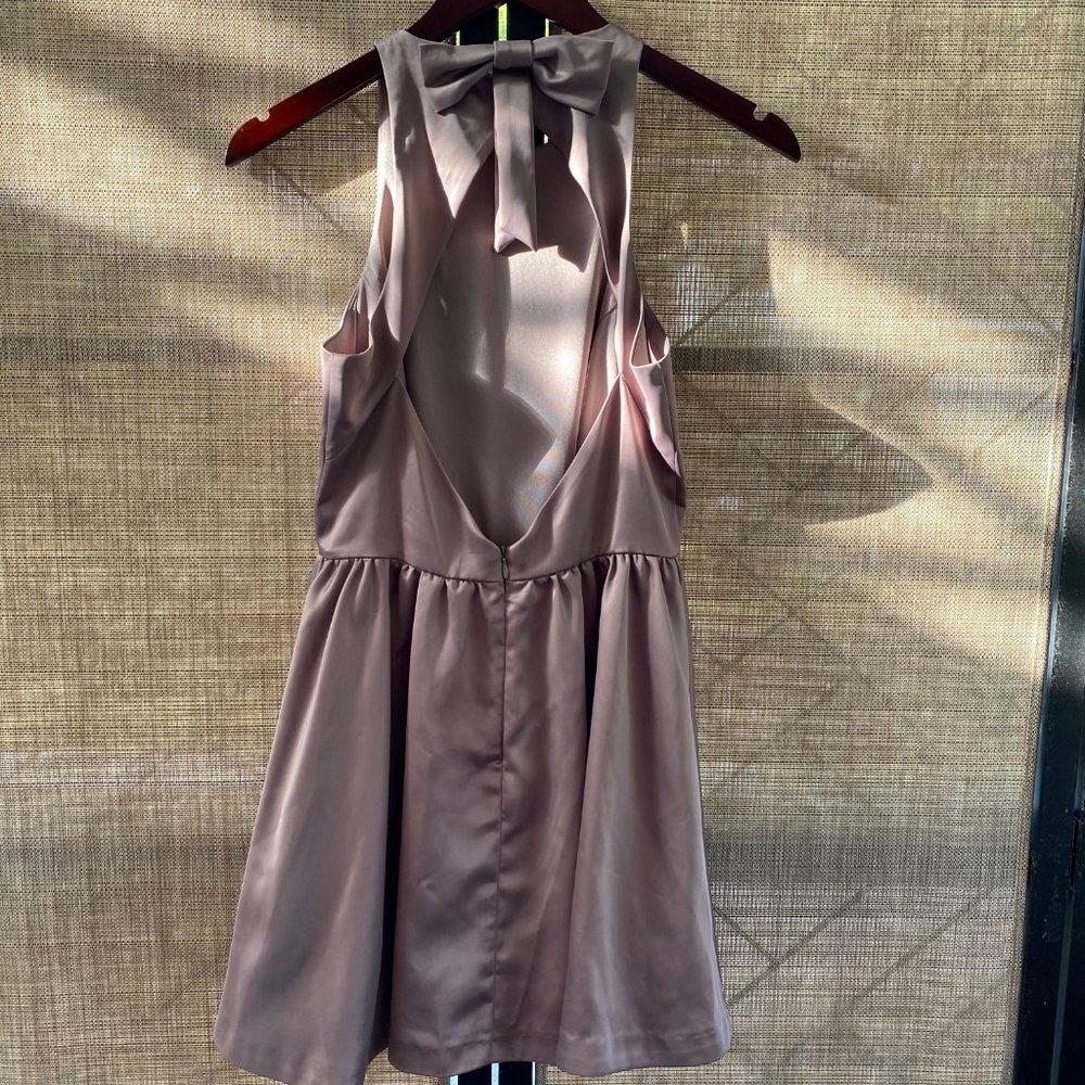 Bethany Mota Open Back Dress with Bow